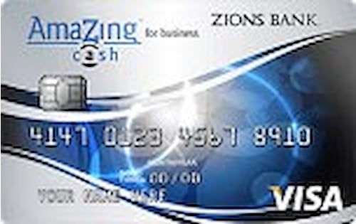zions bank amazing cash business credit card