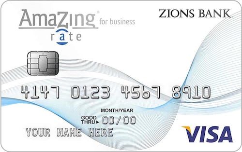 zions bank amazing rate business credit card