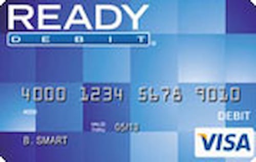 readydebit select prepaid visa card