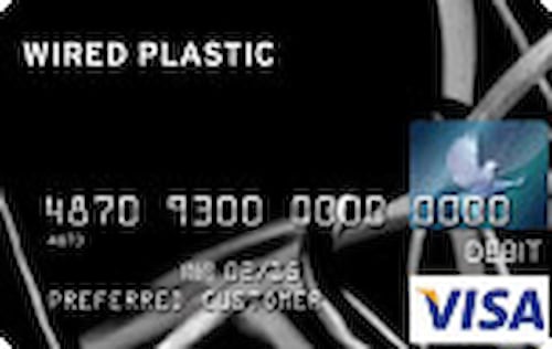 wired plastic prepaid card