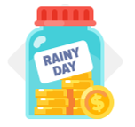 % of Adults with Rainy-Day Funds