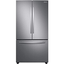 samsung 35 75 in w 28 2 cu ft 3 door french door refrigerator in fingerprint resistant stainless steel standard depth rf28t5001sr sku 1005641977