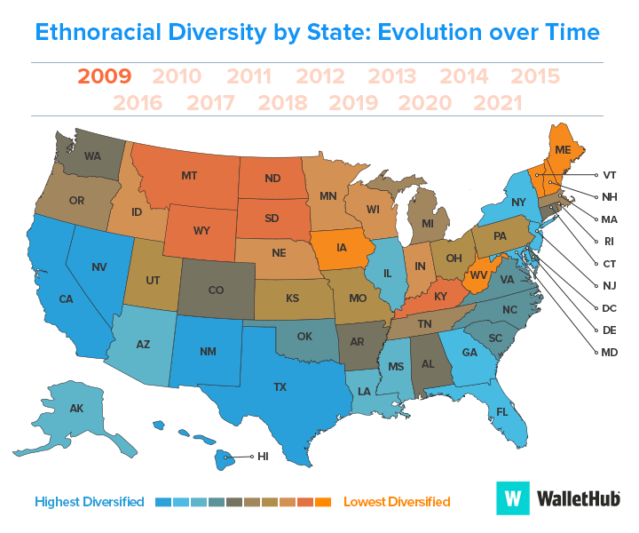 2023 ethnoracial diversity by state1