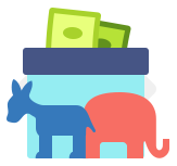 Total Political Contributions per Adult Population