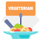 % of Restaurants Serving Vegetarian Options