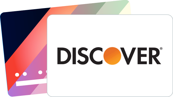 Discover Credit Card Processing Window or Register Sticker 3" X 4.5" 